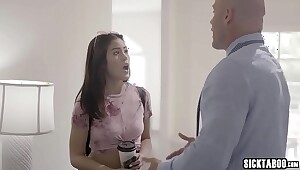 Asian stepdaughter teen having to a certain wet