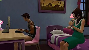 My Mom Have A BirtHDay Surprise For Me She offer Me A Cake And First Duration I See And A Fuck A Pussy
