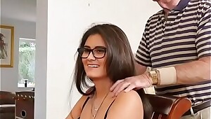 Teen Cutie Jeleana Marie Blows Old Guy For Money