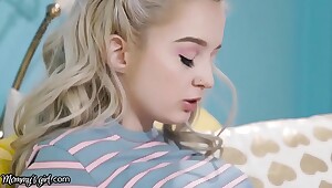 Young Babe Lexi Lore Caught Her Religious Stepmom Masturbating