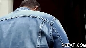 sucks and gets her shaved muff licked and fingered