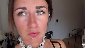Camilla Moon - Sperma Vira Gold auf meinem Gesicht und meiner Brille